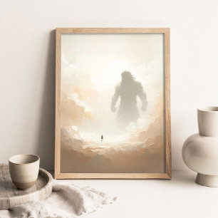 David und Goliath, Bibelmalerei, Christliche Kunst Poster