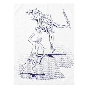 David und Goliath Bible Story Tischdecke