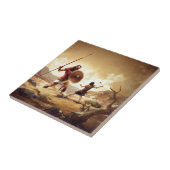 David und Goliath Fliese (Seite)