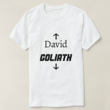 David und Goliath Funny Shirt