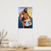 David und Goliath - Junge Poster (Küche)