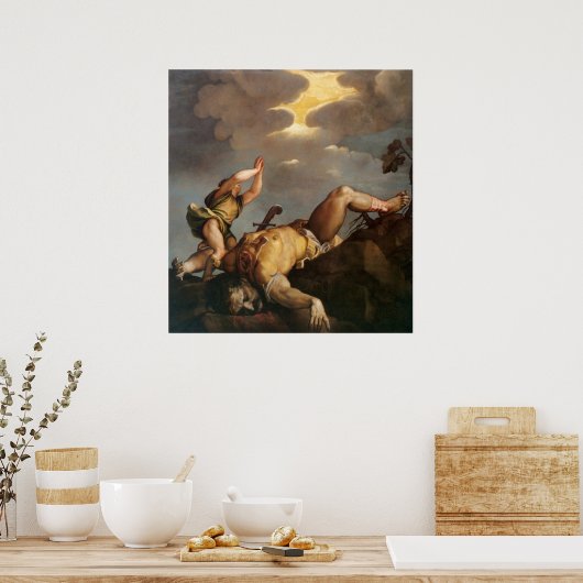 David und Goliath Poster (Küche)