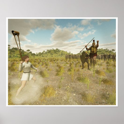 David und Goliath Poster (Vorne)