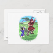 DAVID UND GOLIATH POSTKARTE (Vorne/Hinten)