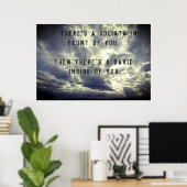 David und Goliath Quote Poster (Heimbüro)