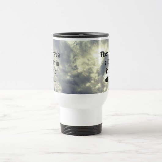 David und Goliath Quote  Reisebecher (Mittel)