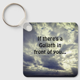 David und Goliath Quote  Schlüsselanhänger