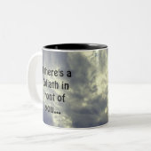 David und Goliath Quote  Zweifarbige Tasse (Vorderseite Links)