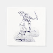 David und Goliath Serviette (Vorderseite)