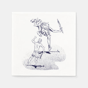 David und Goliath Serviette