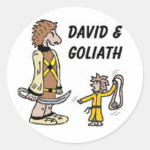David und Goliath Stickers (Vorderseite)