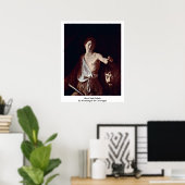 David und Goliath von Michelangelo Da Caravaggio Poster (Heimbüro)