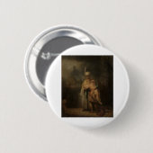 David und Jonathan - Rembrandt - c1642 Button (Vorne & Hinten)