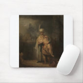 David und Jonathan - Rembrandt - c1642 Mousepad (Mit Mouse)