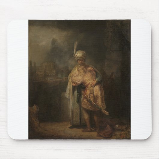 David und Jonathan - Rembrandt - c1642 Mousepad (Vorne)