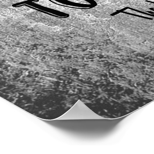 David und Rock Zitat mit Bibelverse Poster (Ecke)