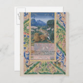 David verteidigt das Schaf seines Vaters gegen ein Postkarte (Vorne/Hinten)