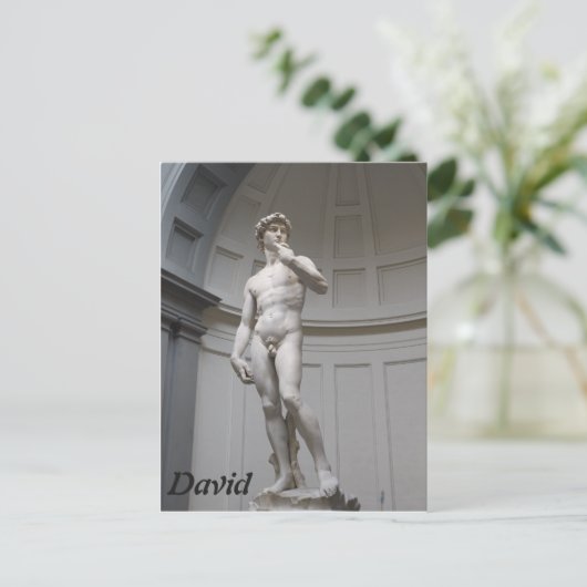 David von Michelangelo - Florence Postkarte (Stehend Vorderseite)
