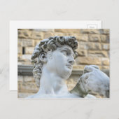 David von Michelangelo, Florenz Italien Postkarte (Vorne/Hinten)