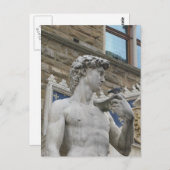 David von Michelangelo, Florenz Italien Postkarte (Vorne/Hinten)
