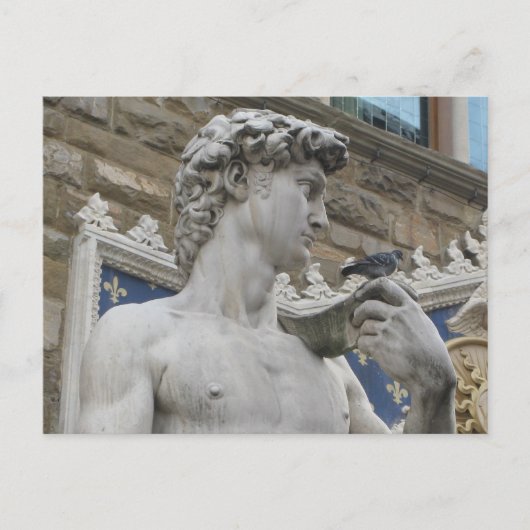 David von Michelangelo, Florenz Italien Postkarte (Vorderseite)