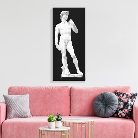 David von Michelangelo Wrapped Canvas Leinwanddruck (Insitu (Wohnzimmer))