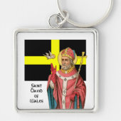 David von Wales (P 001) und Seine Flagge Schlüsselanhänger (Vorne)
