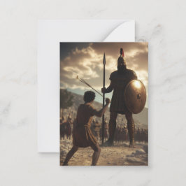 David vs Goliath: Karte (innen leer)