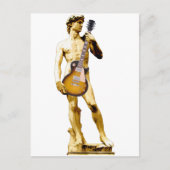 David with Guitar Postkarte (Vorderseite)