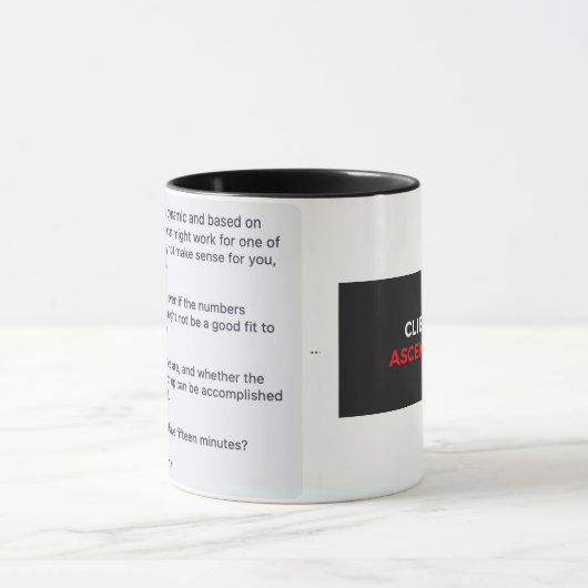 David x Client Ascension Saison 1 Drop Tasse (Zentrum)