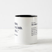 David Zweifarbige Tasse (Mittel)