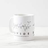 Davide Peptid-Namen-Tasse Kaffeetasse (Vorderseite Links)