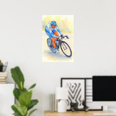 Davide REBELLIN 2005 Wasserfarbe Poster (Heimbüro)