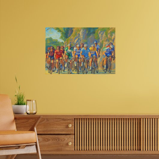 Davide Rebellin Col d'Eze Paris-Nice 2008 Imitats Poster (Wohnzimmer 2)