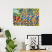 Davide Rebellin Col d'Eze Paris-Nice 2008 Imitats Poster (Heimbüro)
