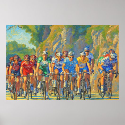 Davide Rebellin Col d'Eze Paris-Nice 2008 Imitats Poster (Vorne)