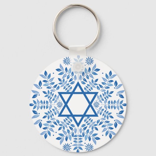 Davidenstern Schlüsselanhänger (Vorderseite)