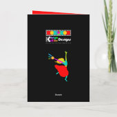 Davidic Dancer Buffalo Karierte Grußkarte Dankeskarte (Rückseite)