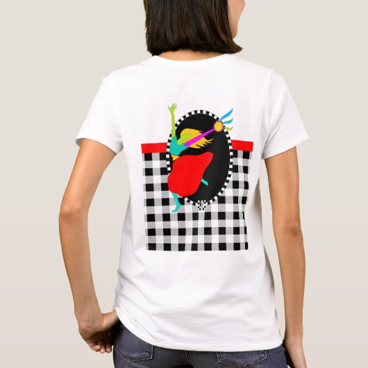 Davidic Dancer Buffalo Karierter T - Shirt (Rückseite)