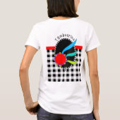 Davidic Dancer mit Tambourine T - Shirt (Rückseite)