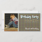 David's Birthday Party Foto | Schottisch kariert (Vorderseite)