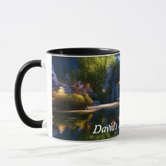David's Morning Tee Personalisiert anpassbar Tasse (Links)