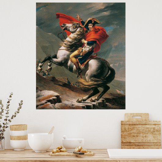 David's Napoleon überquert die Alpen Poster (Küche)