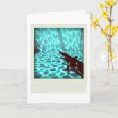 David's Pool 07c04 flou 3d Computer Art card Karte (Gelbe Blume)