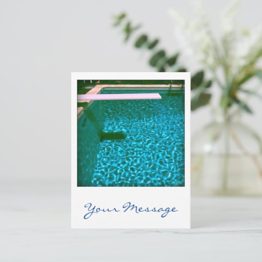 David's Pool 09iso Custom 3d Computer Art Postkart Postkarte (Stehend Vorderseite)