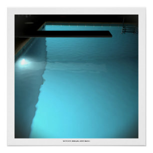 DAVIDS POOL-REIHE p09d- 3D Computer KUNST Plakat Poster