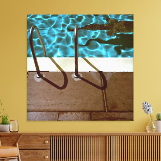 DAVID'S POOL SERIES p06 Leinwand (Insitu (Wohnzimmer))