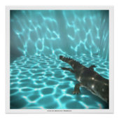 DAVID'S POOL SERIES p07c flou3- 3D Computer ART Poster (Vorderseite)