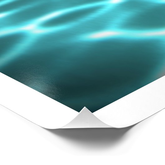 DAVID'S POOL SERIES p07c flou3- 3D Computer ART Poster (Ecke)