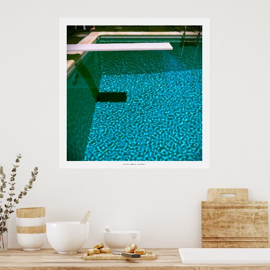 DAVID'S POOL SERIES p09- 3D Computer ART - 32x32 Poster (Küche)